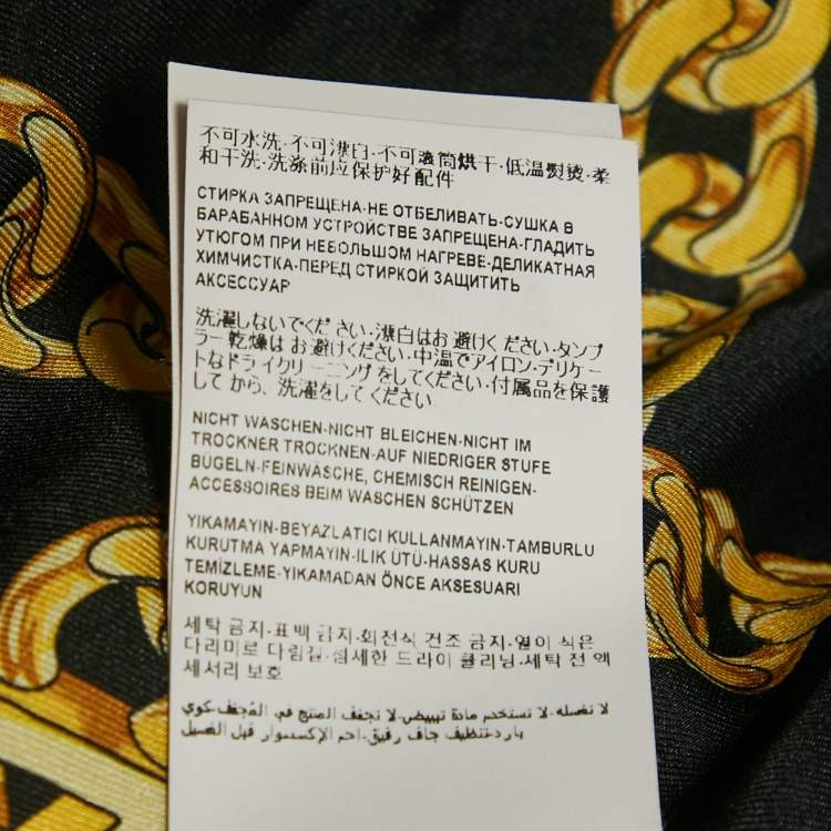 Pre Owned Versace Black Wool Felt Belted Midi Coat XS