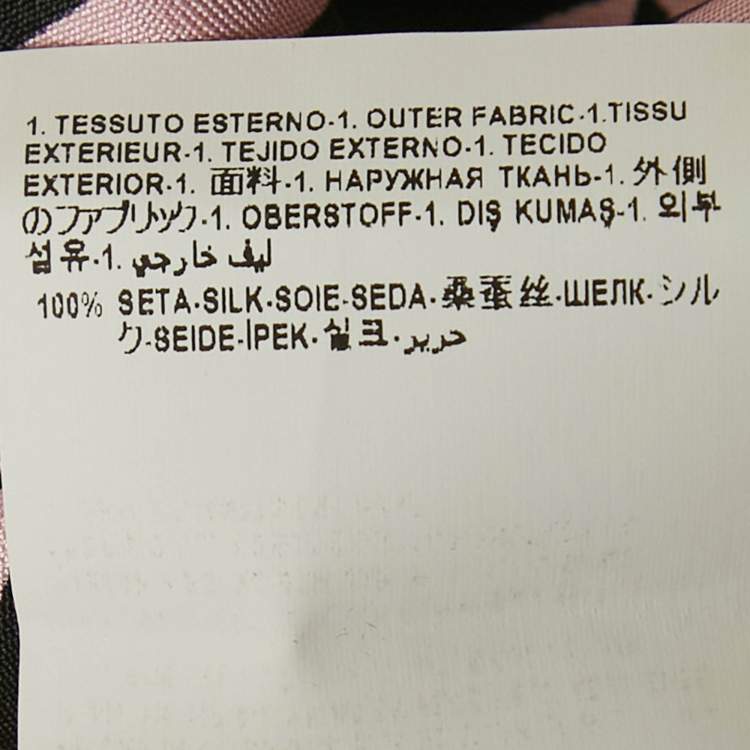 Pre Owned Versace Pink Print Silk Full Sleeve Shirt M