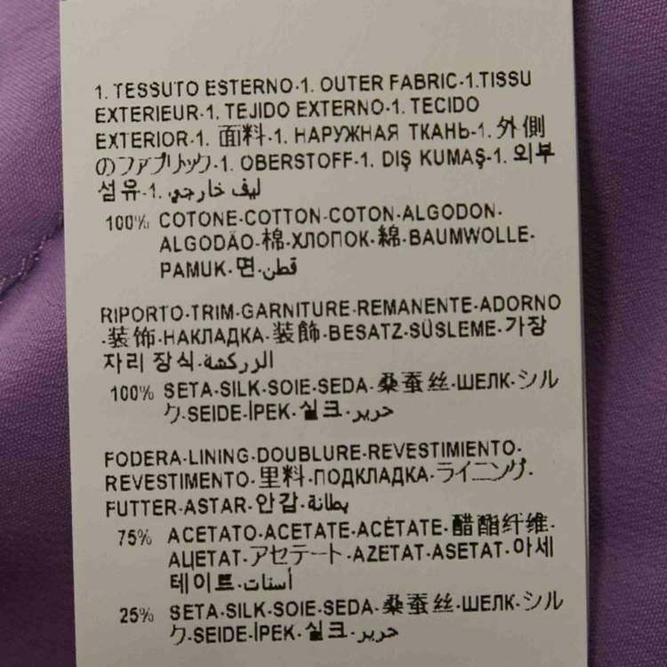 Pre Owned Versace x Dua Lipa Lavender Monogram Terry Set XS