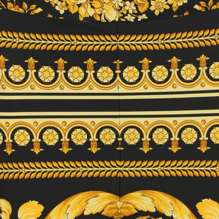 Pre Owned Versace Multicolor Printed Jersey Trouser M