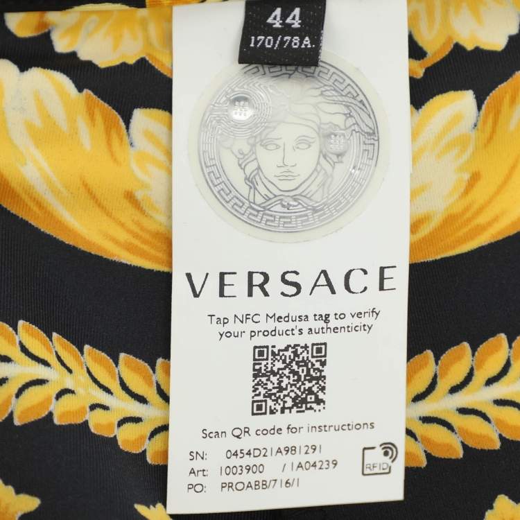 Pre Owned Versace Multicolor Printed Jersey Trouser M