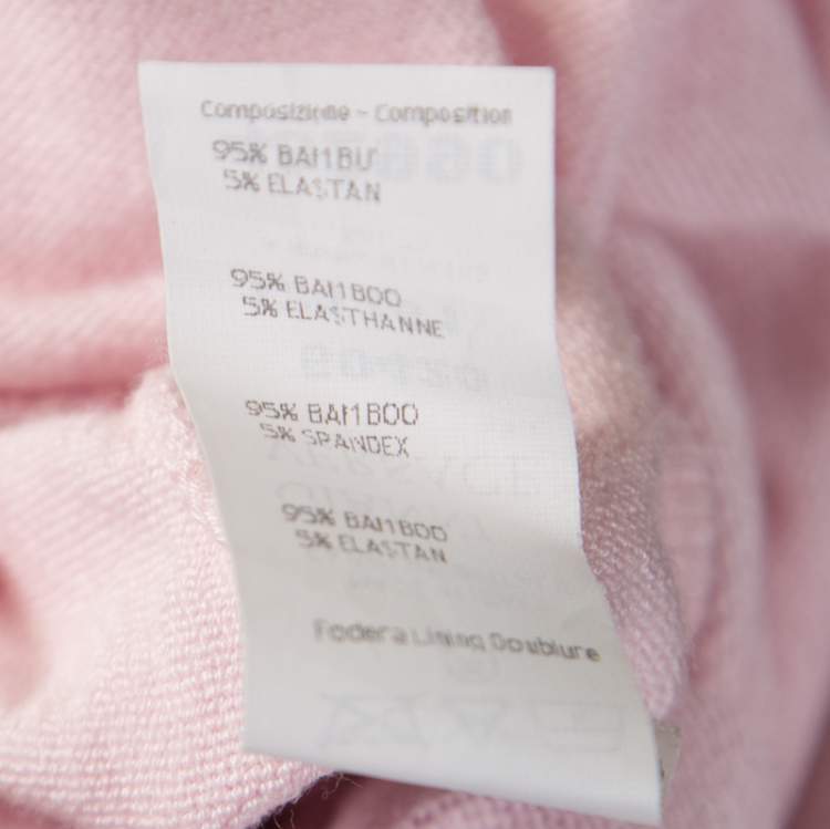 Pre Owned Versace Pink V-Neck Sweater M