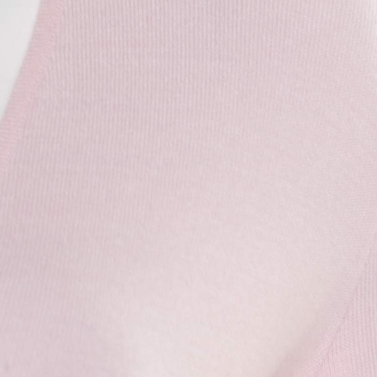 Pre Owned Versace Pink V-Neck Sweater M