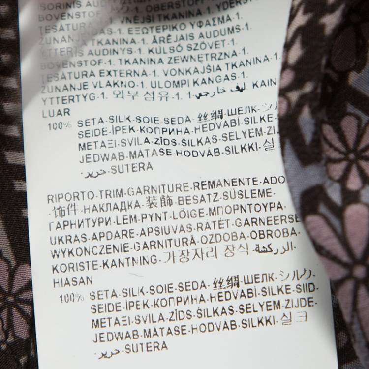 Pre Owned Versace Multicolor Abstract Printed Silk Long Sleeve Shirt S