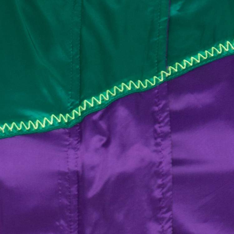Pre Owned Versace Multicolor Nylon Long Raincoat S