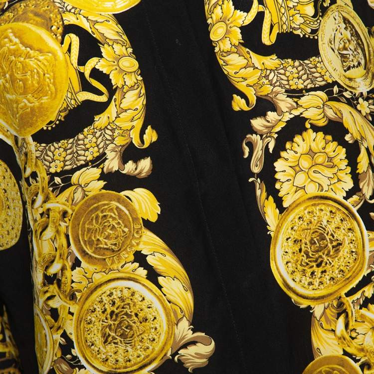 versace gold chain shirt