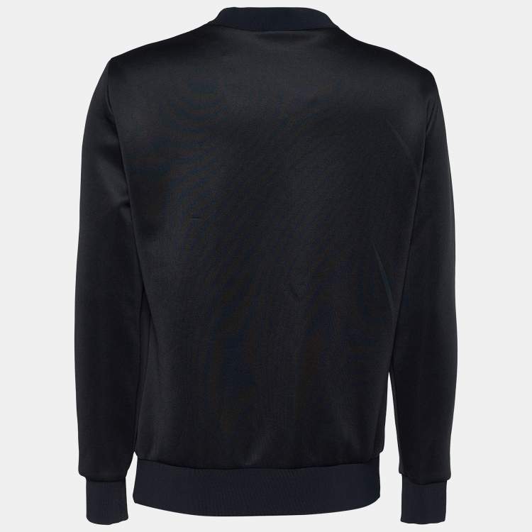 مملوكة مسبقًا Versace Black Knit Medusa Embellished Sweatshirt S