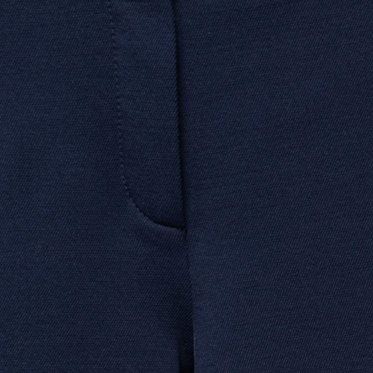 Pre Owned Versace Navy Blue Stretch Contrast Piping Detail Leggings S