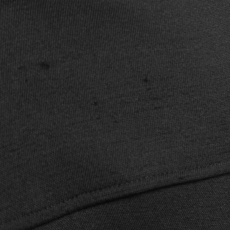 Pre Owned Versace Black Wool Blend Pleated Midi Skirt M