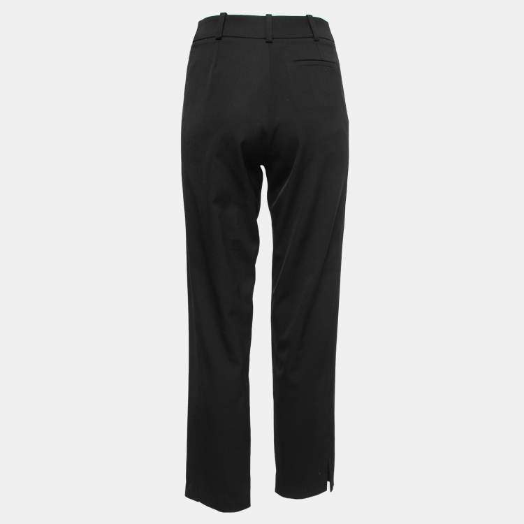 VERSACE JEANS COUTURE Sripe Tapered Pants (Trousers) Black 38 | PLAYFUL