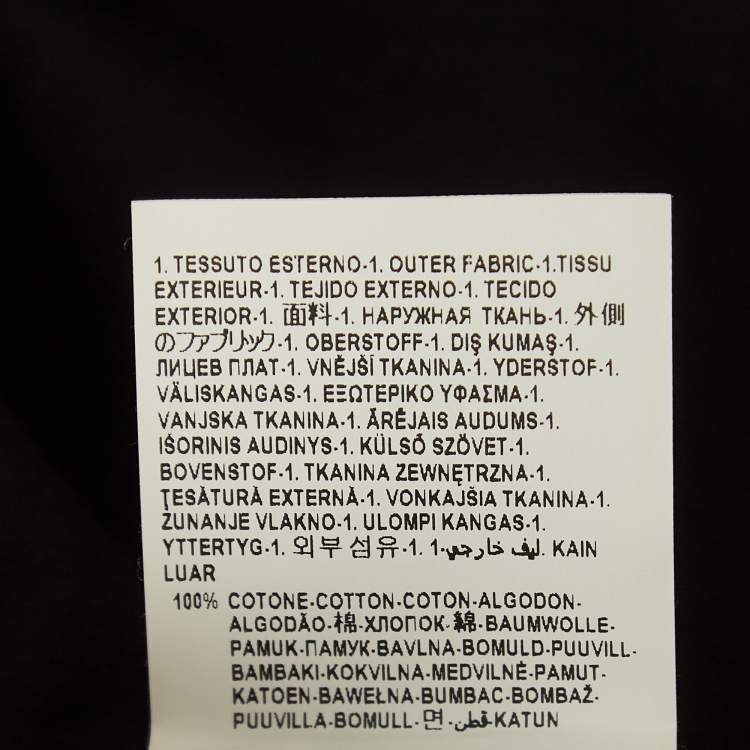 Pre Owned Versace Tribute Black Logo Cotton T-Shirt L