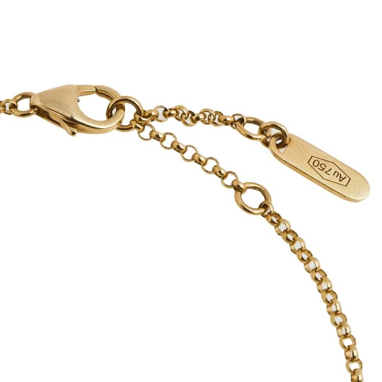Pre Owned Versace Diamond 18k Yellow Gold Bracelet