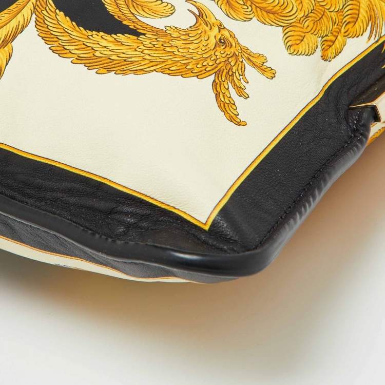 Pre Owned Versace Multicolor Leather Tiger Printed Medusa Shoulder Bag