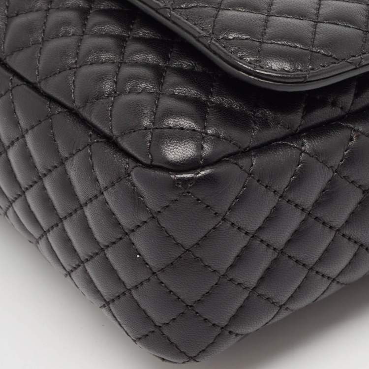مملوكة مسبقًا Versace Black Quilted Leather Icon Shoulder Bag