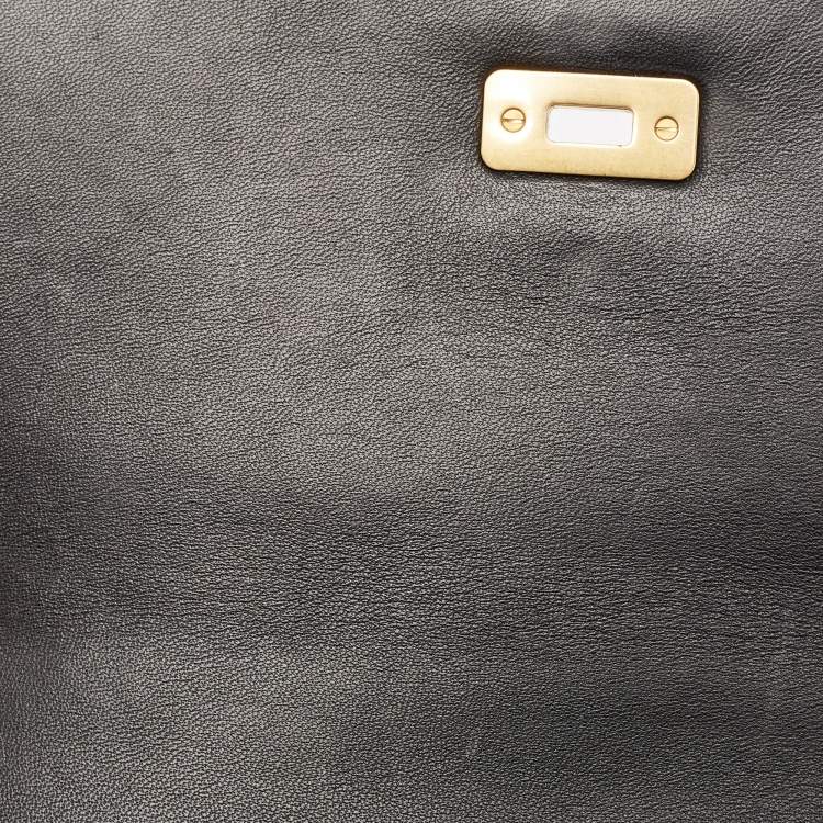 مملوكة مسبقًا Versace Black Quilted Leather Icon Shoulder Bag