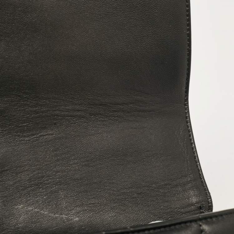 Pre Owned Versace Black Quilted Leather Icon Shoulder Bag