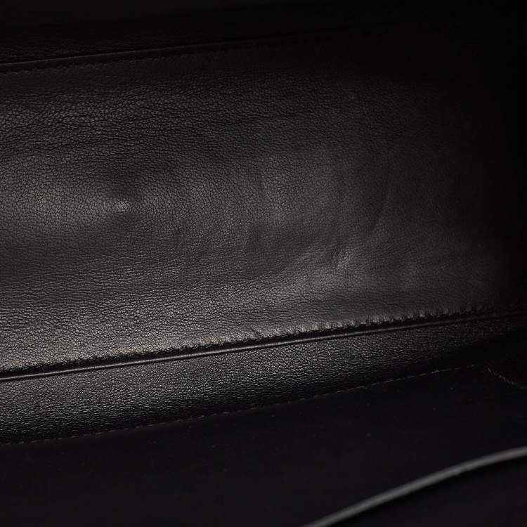 Pre Owned Versace Black Leather Medusa Tribute Tote