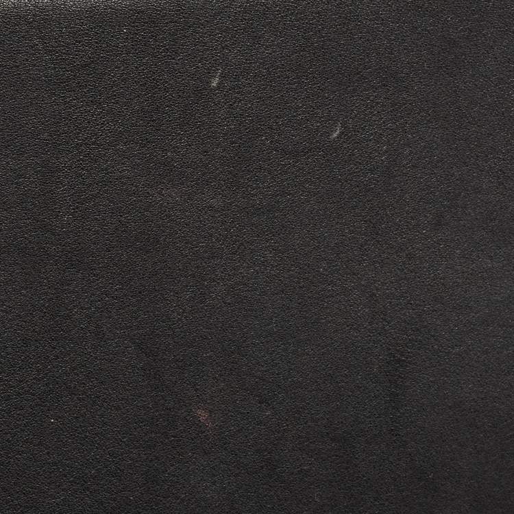 Pre Owned Versace Black Leather Virtus Shoulder Bag