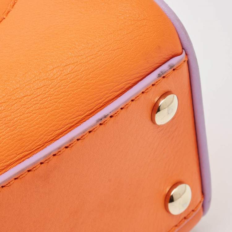 Pre Owned Versace Tricolor Leather Palazzo Empire Tote