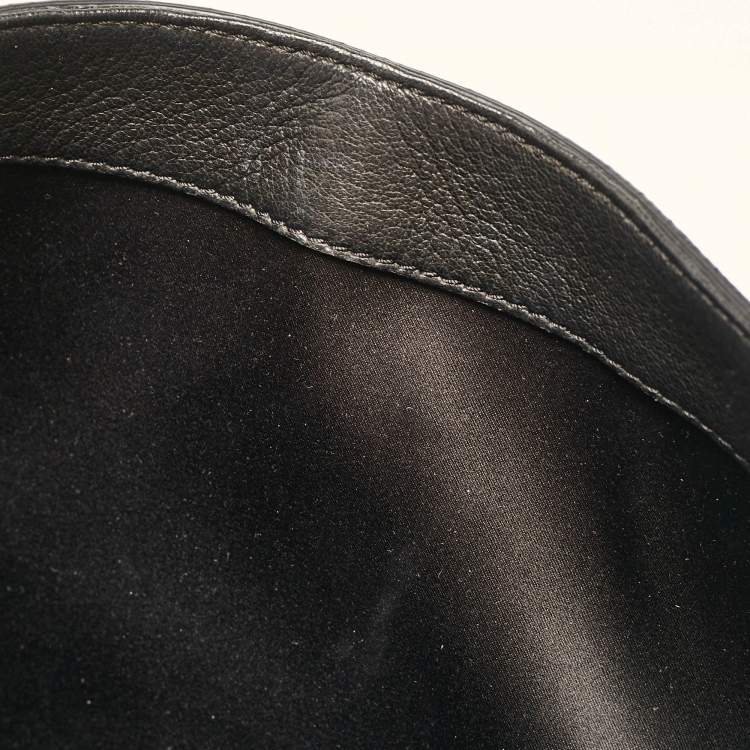 Pre Owned Versace Black Leather Medusa Studded Flap Crossbody Bag