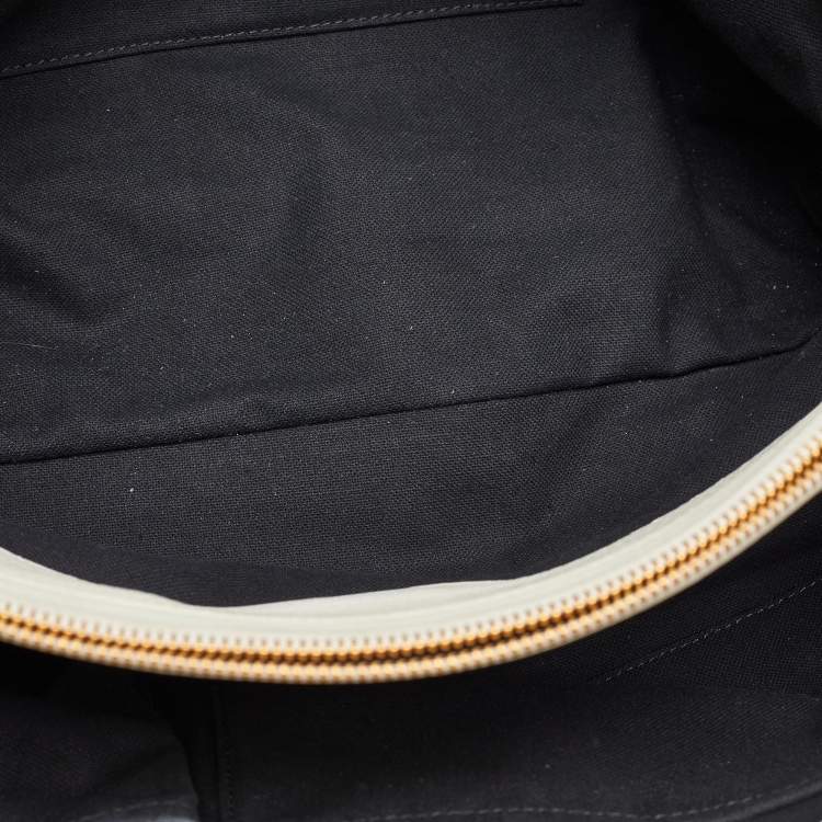 مملوكة مسبقًا Versace White Leather La Medusa Shopper Tote