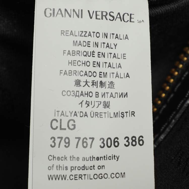 Pre Owned Versace Multicolor Baroque Print Fabric Tote