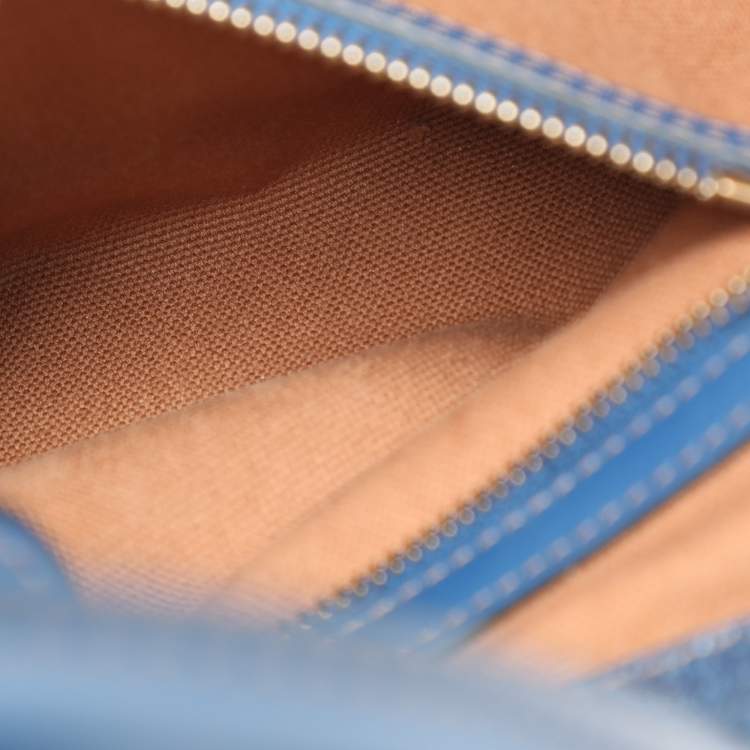 مملوكة مسبقًا Versace Blue Denim Small La Medusa Tote