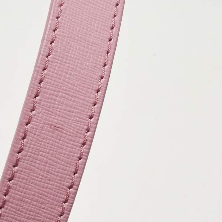 Pre Owned Versace Pink Leather Medusa Boston Bag