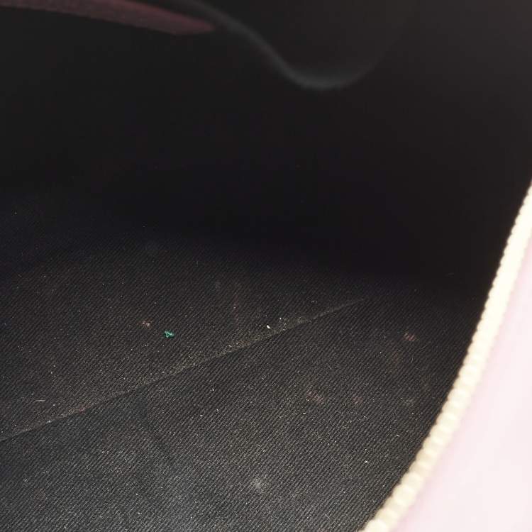Pre Owned Versace Pink Leather Medusa Boston Bag