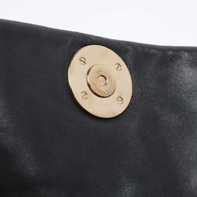 Pre Owned Versace Black Quilted Leather Calliope Vanitas Shoulder Bag