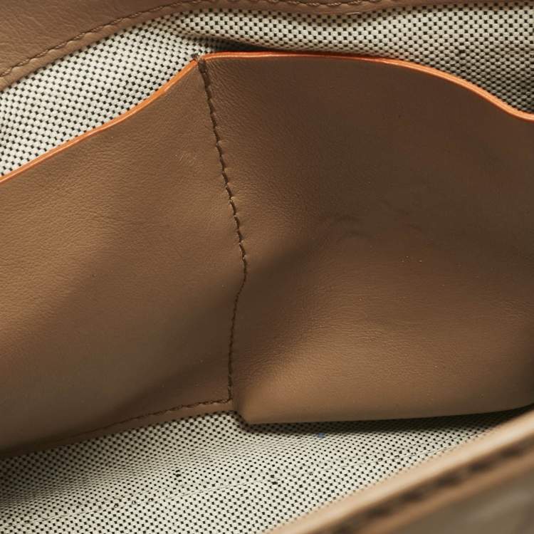 Pre Owned Versace Tricolor Leather Palazzo Empire Tote