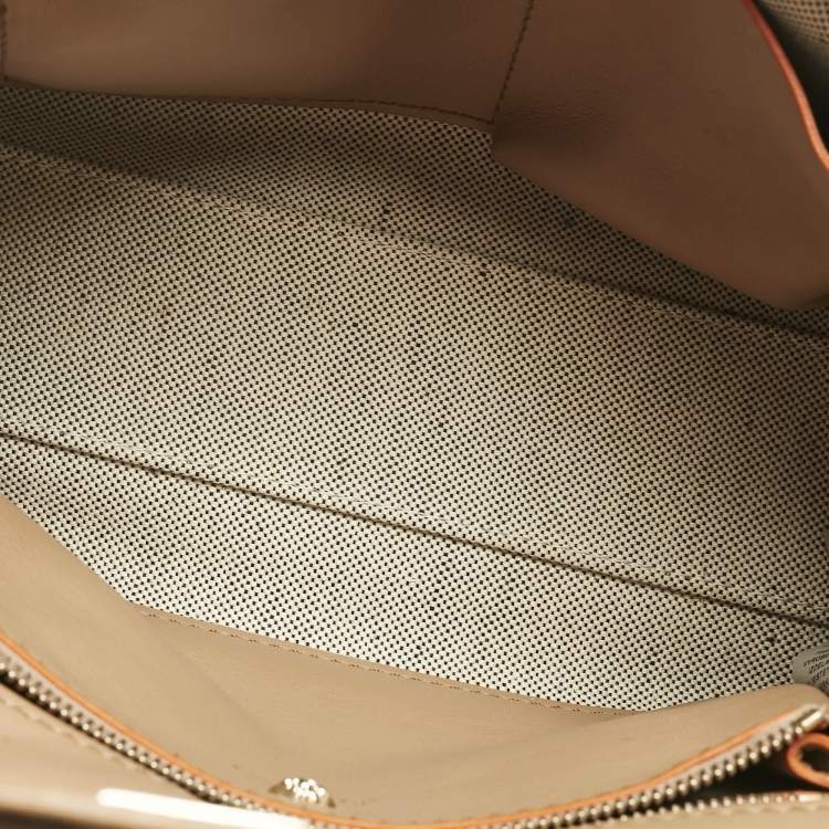 Pre Owned Versace Tricolor Leather Palazzo Empire Tote