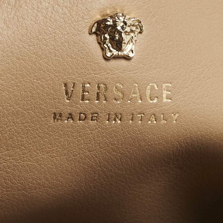 Pre Owned Versace Tricolor Leather Palazzo Empire Tote