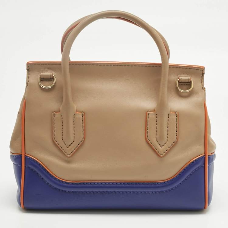 Pre Owned Versace Tricolor Leather Palazzo Empire Tote