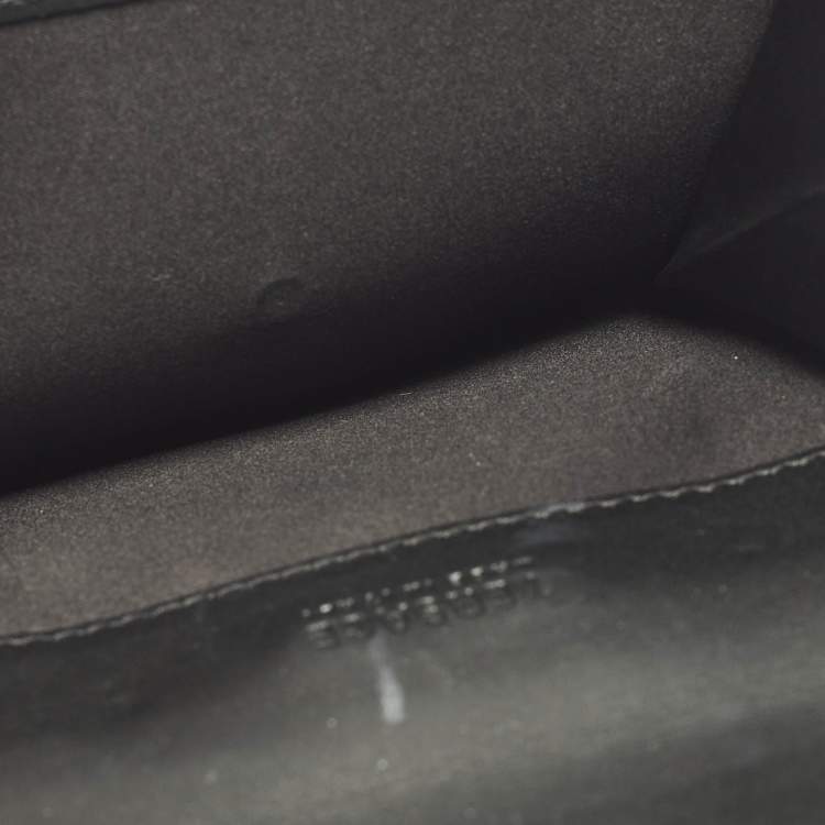 Pre Owned Versace Medusa Black Leather French Wallet