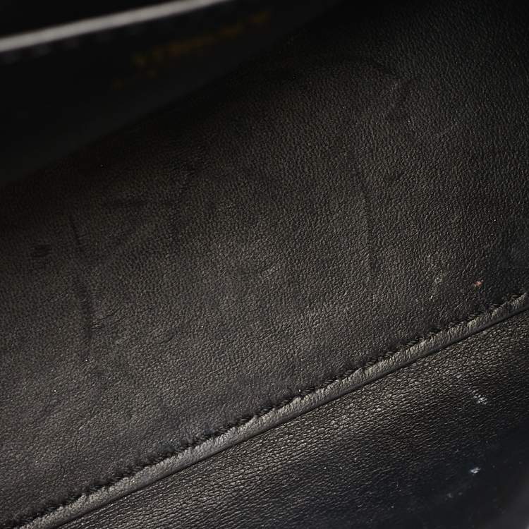 Pre Owned Versace La Medusa Black Leather Top Handle Bag