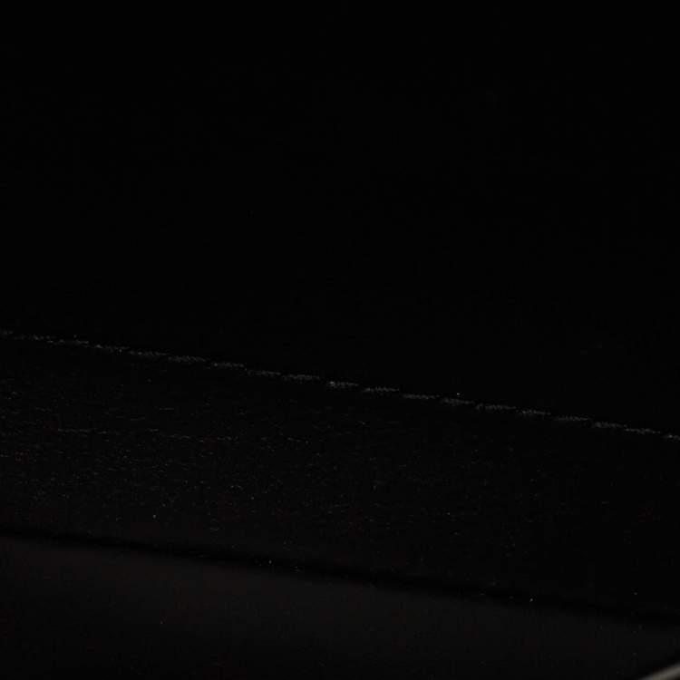 Pre Owned Versace La Medusa Crystals Black Satin Chain Clutch