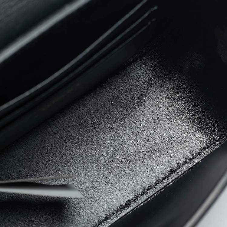 Pre Owned Versace La Medusa Mini Black Leather Top Handle Bag