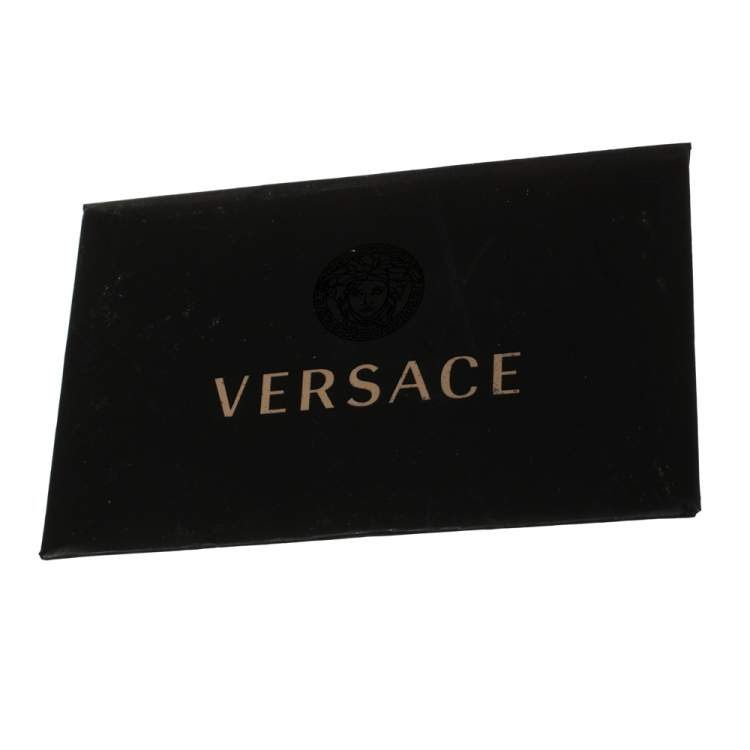 Pre Owned Versace Black Python And Leather Large Signature Tote