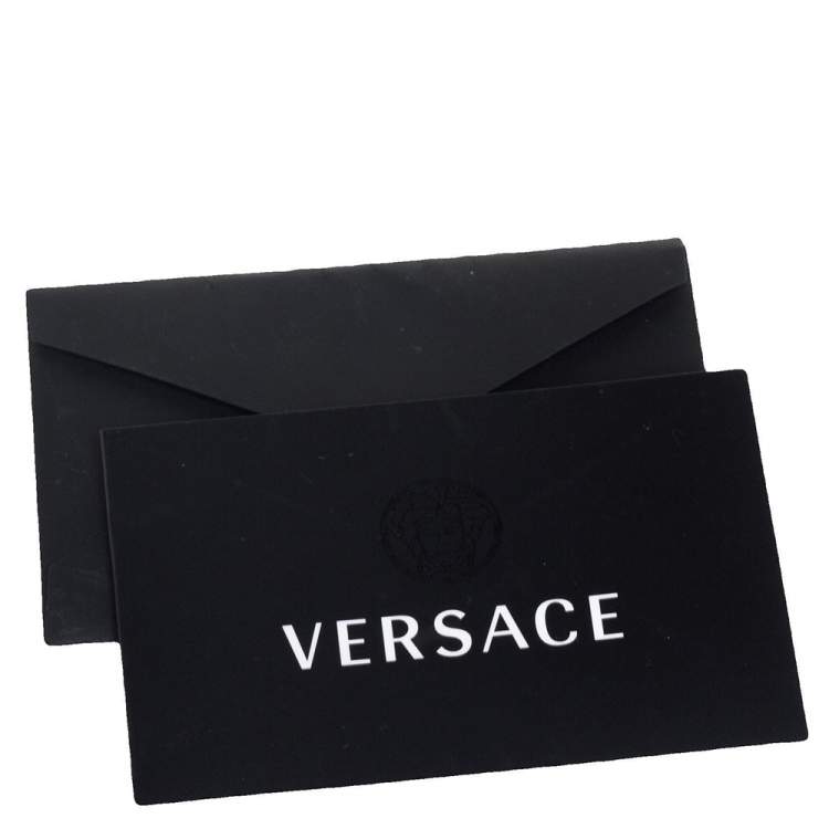 Pre Owned Versace Black Monogram Canvas and Fabric Floral Applique Tote