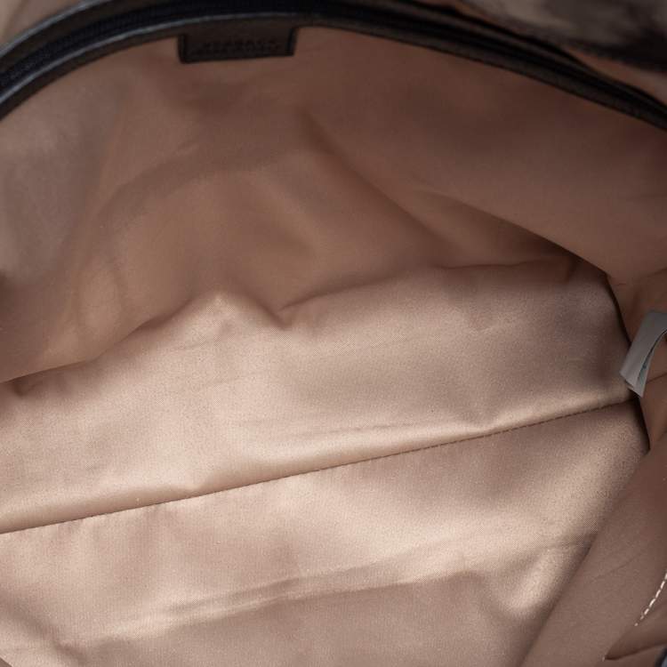 Pre Owned Versace Black Patent Leather Perforated Medusa Shopper Tote