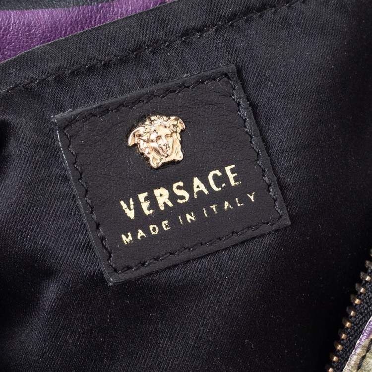 Pre Owned Versace Multicolor Leather Palazzo Medusa Camera Crossbody Bag