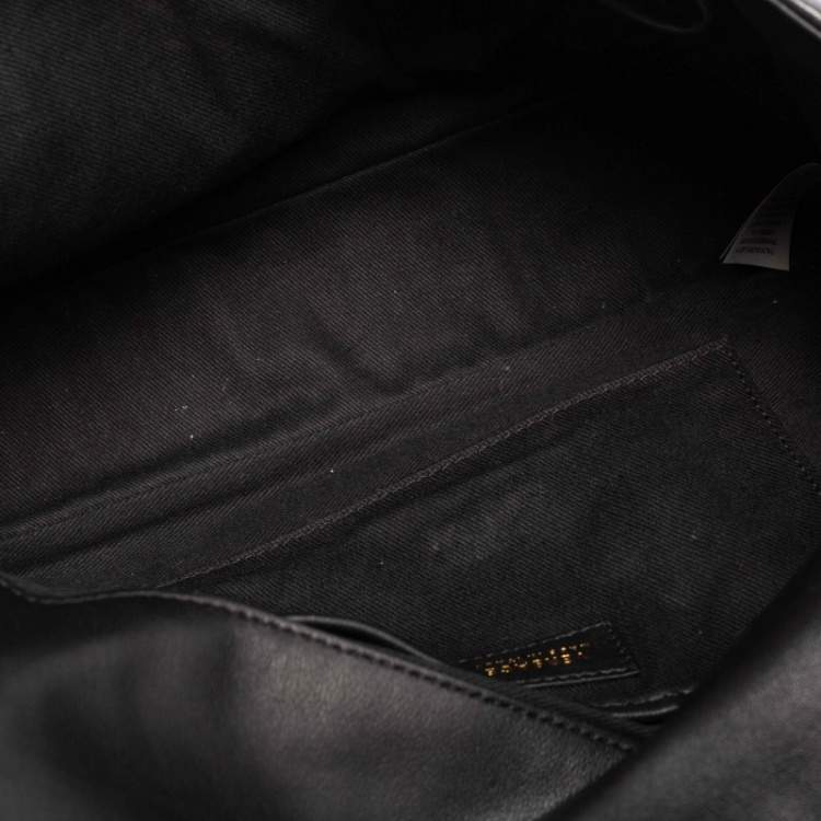 مملوكة مسبقًا Versace Black Leather Medusa Shoulder Bag