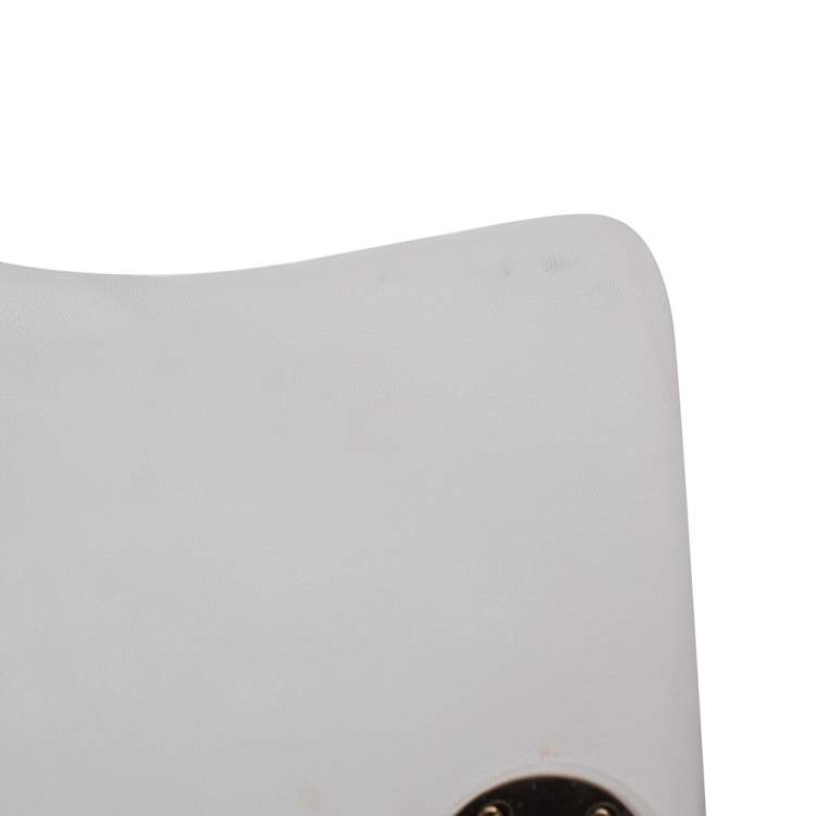 Pre Owned Versace White Leather Vanitas Medea Shoulder Bag