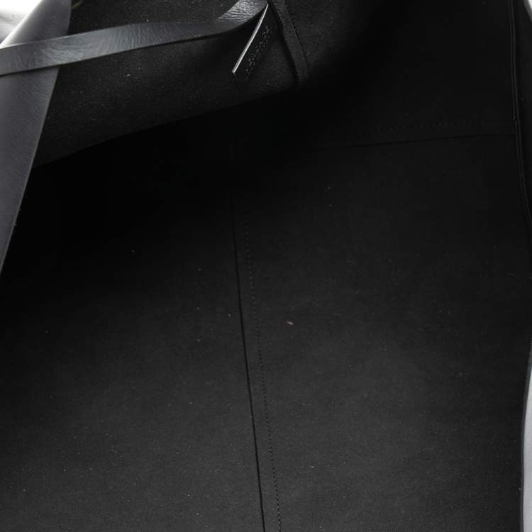 Pre Owned Versace Black Leather Tote