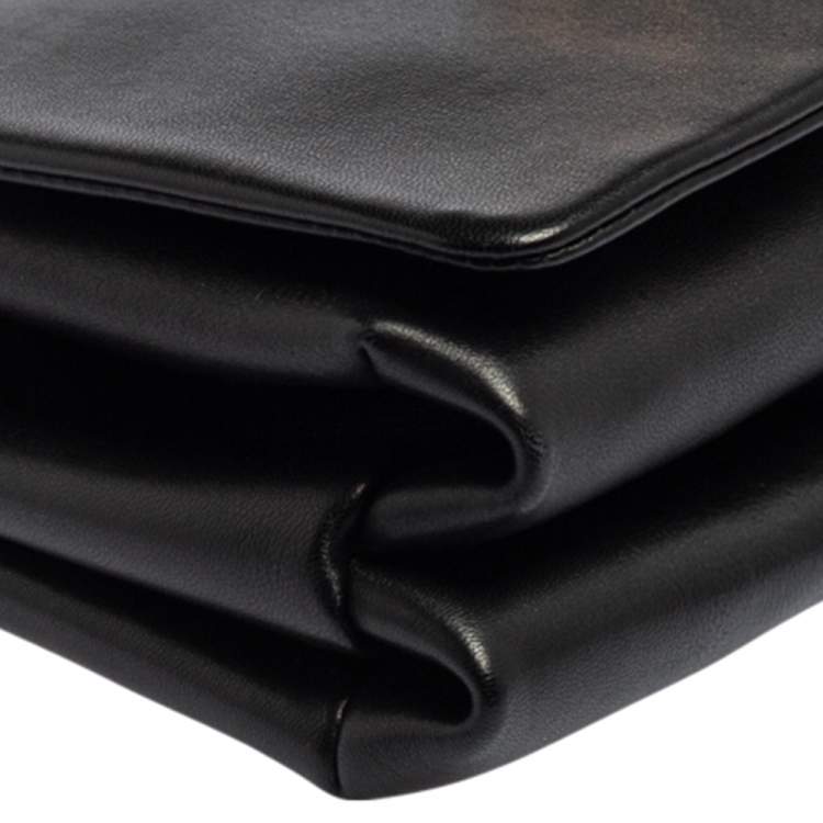 مملوكة مسبقًا Versace Black Leather Medusa Sultan Shoulder Bag