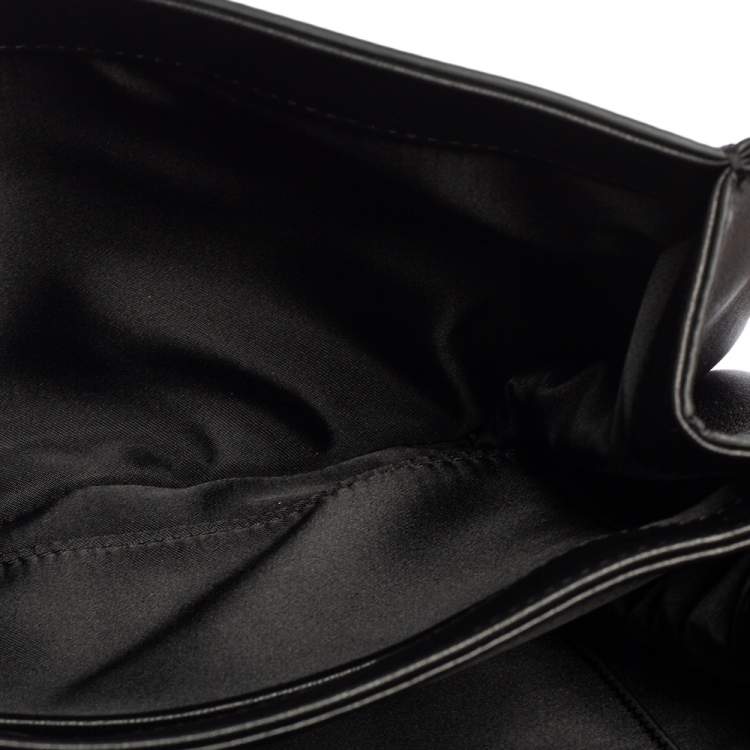 مملوكة مسبقًا Versace Black Leather Medusa Sultan Shoulder Bag