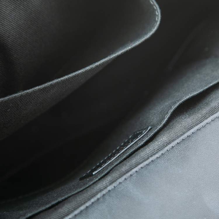 Pre Owned Versace Black Quilted Leather Icon Shoulder Bag