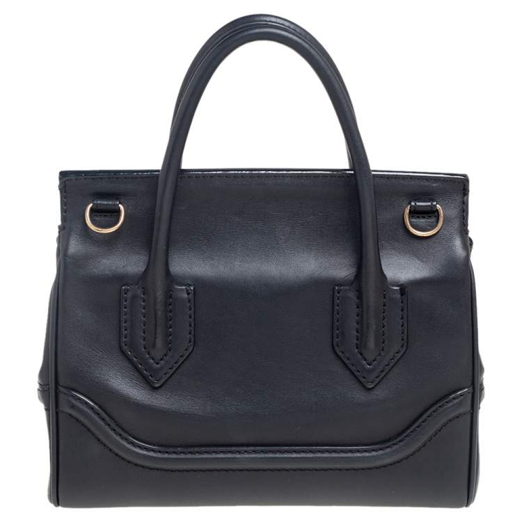 Pre Owned Versace Black Leather Palazzo Empire Tote