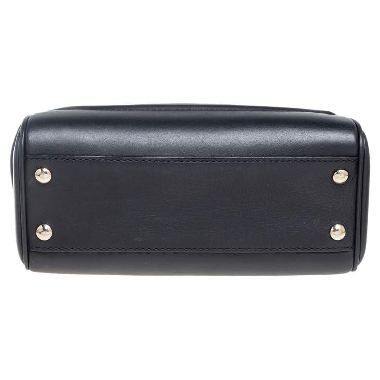 Pre Owned Versace Black Leather Palazzo Empire Tote